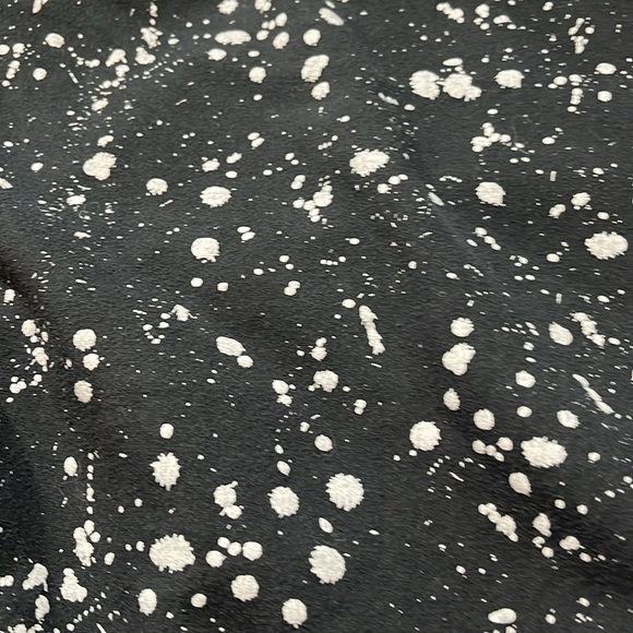 Hollywood BLACK gray splatter Hoodie street art punk edgy rock sweatshirt men M - Picture 15 of 15